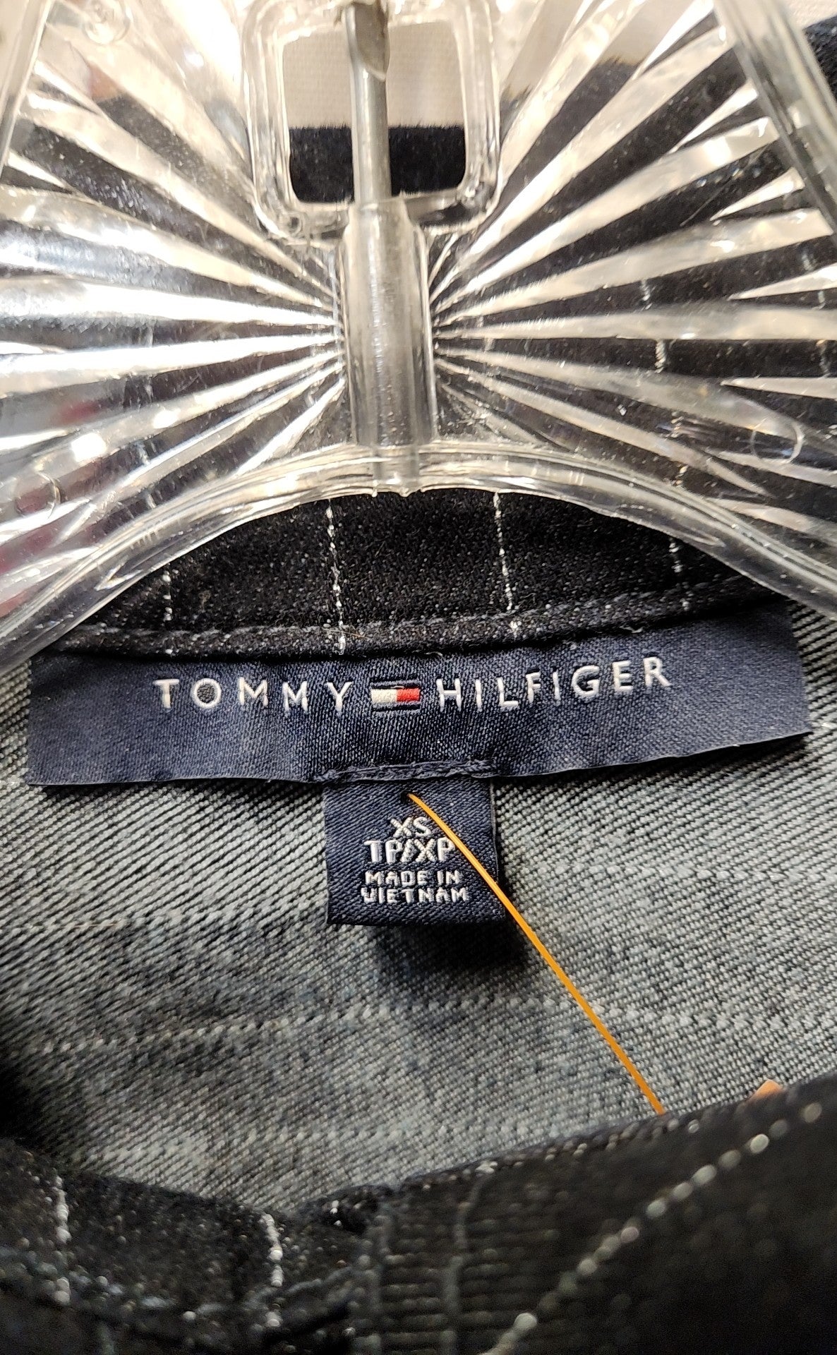 Tommy Hilfiger Women's Size XS Blue Denim Long Sleeve Top