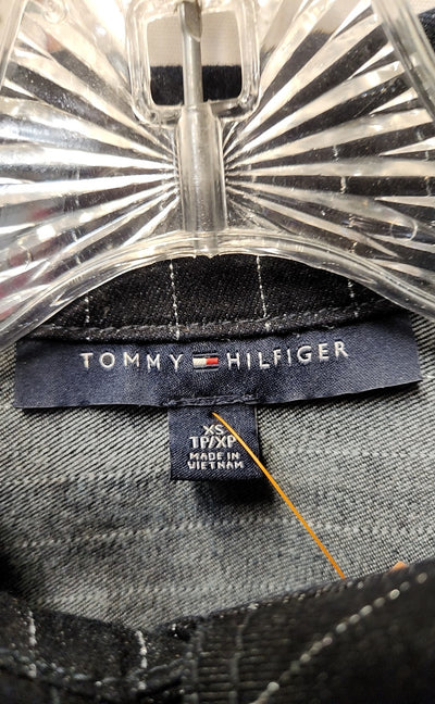 Tommy Hilfiger Women's Size XS Blue Denim Long Sleeve Top