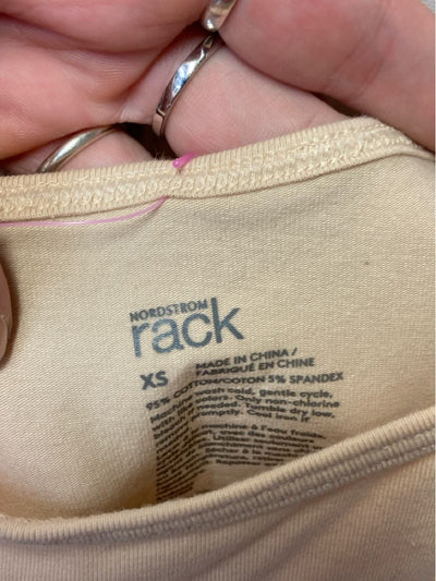 Nordstrom Women's Size XS Beige Sleeveless Top