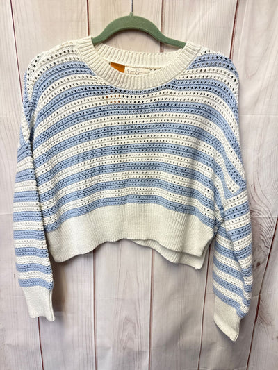 Jessica Simpson Women's Size L White & Blue Sweater