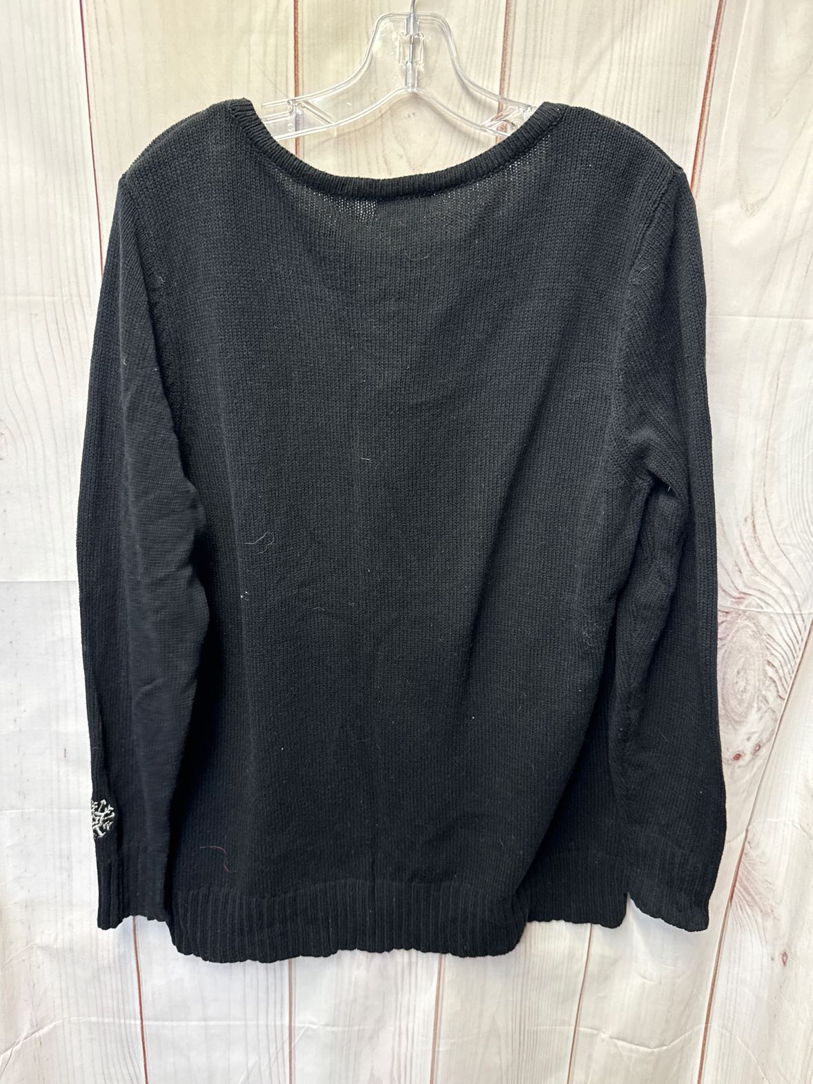 VTG Monroe & Main Women's Size XL Black Holiday Sweater