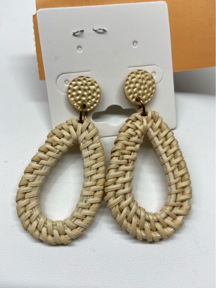 Tan Drop Earrings