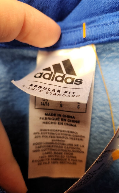 Adidas Boy's Size 14/16 Blue Sweatshirt