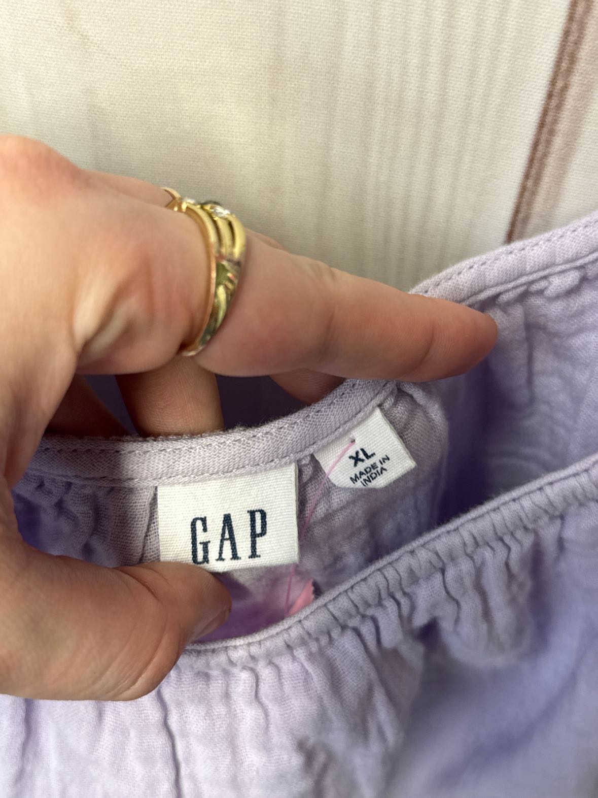 Gap Women's Size XL Purple Short Sleeve Top