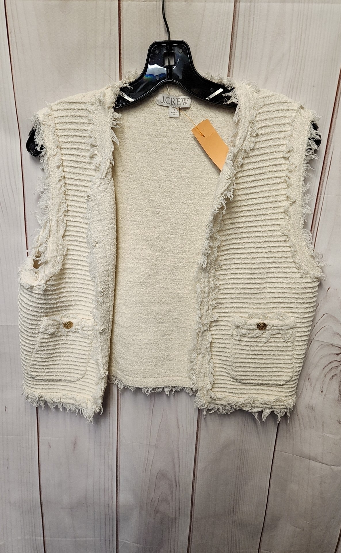 J Crew Women's Size S White Vest