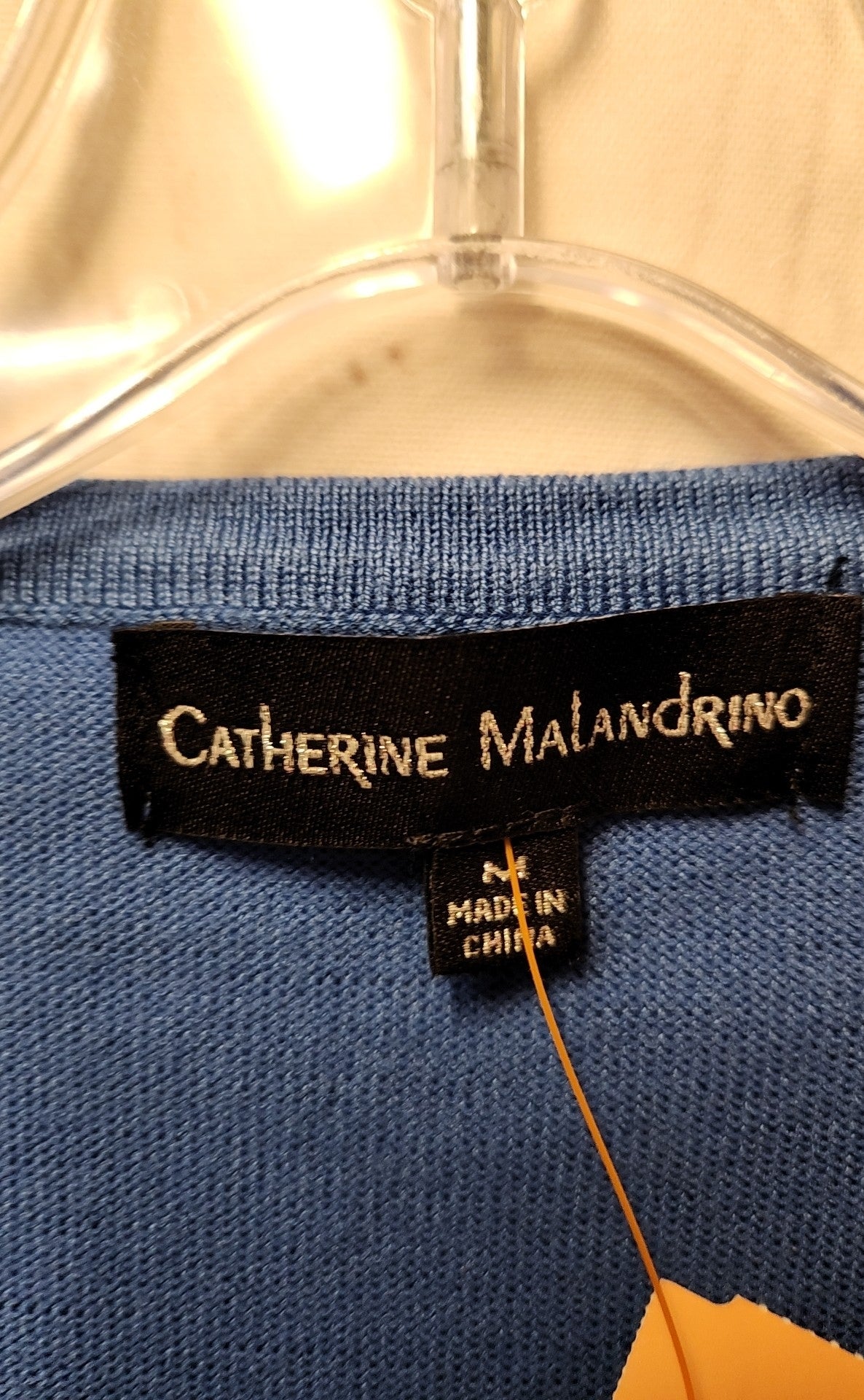 Catherine Malandrino Women's Size M Blue Short Sleeve Top