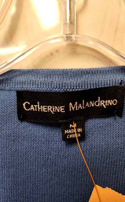 Catherine Malandrino Women's Size M Blue Short Sleeve Top