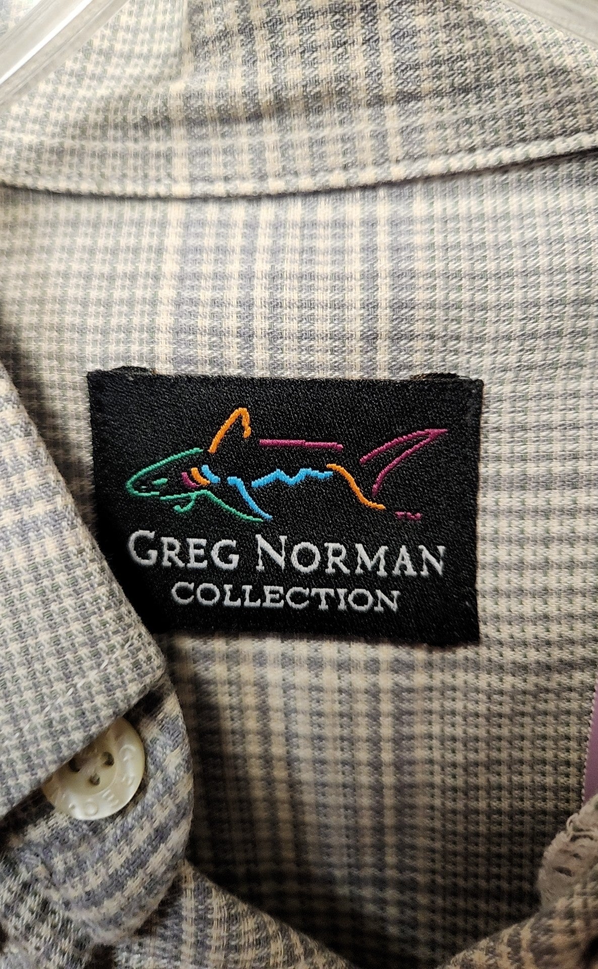 Greg Norman Men's Size L Gray Shirt