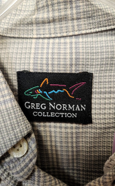Greg Norman Men's Size L Gray Shirt