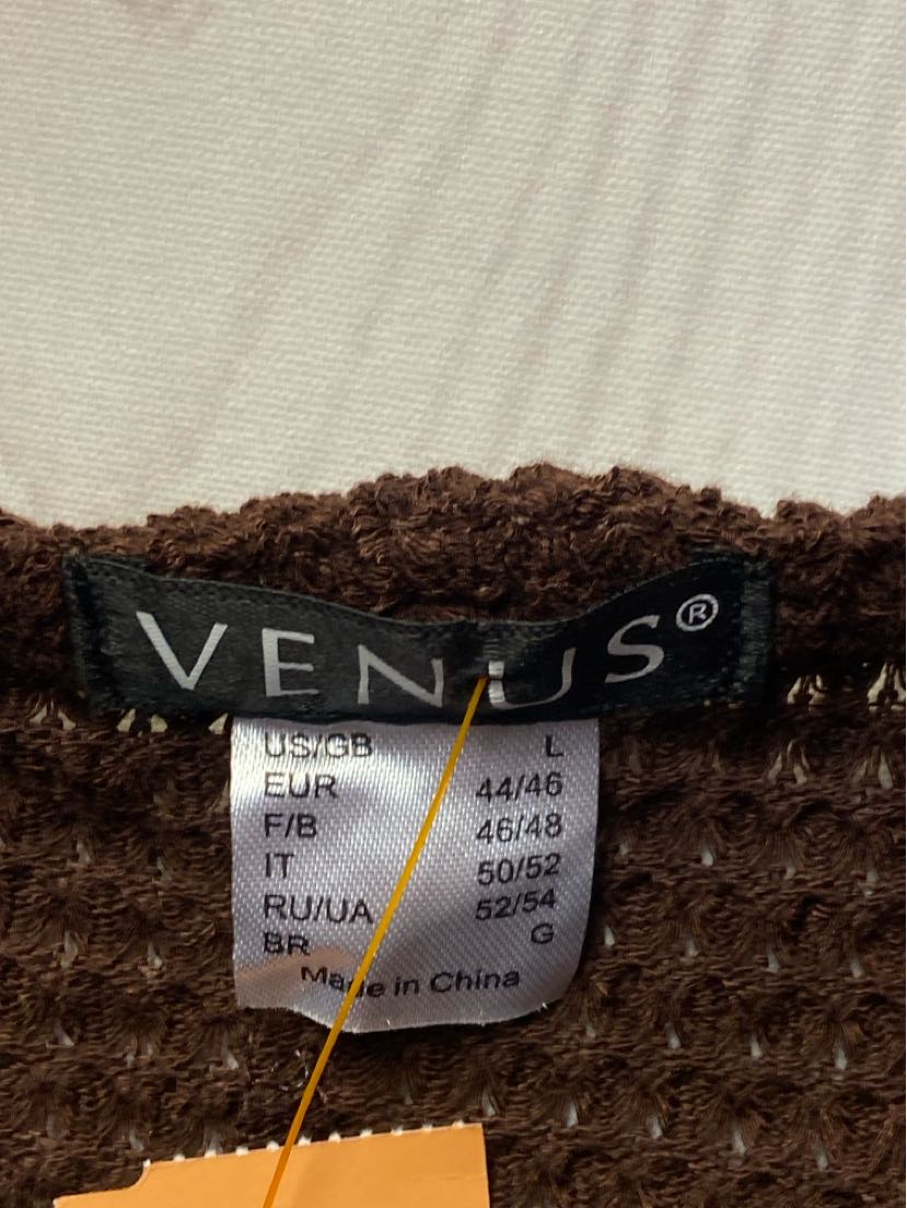 Venus Women's Size L Brown Sweater