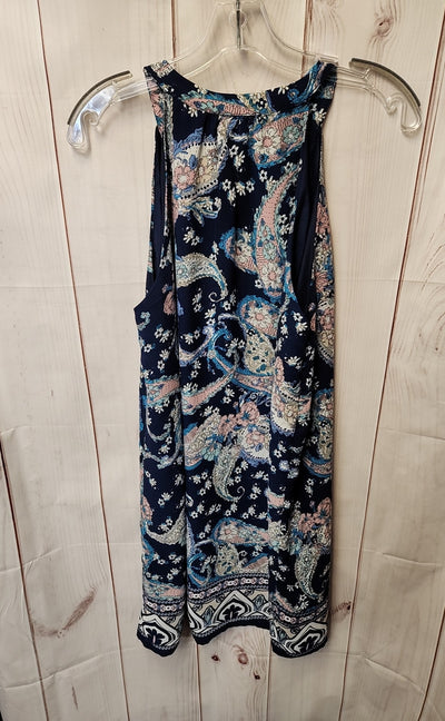 Artisan NY Women's Size 6 Blue Floral Dress