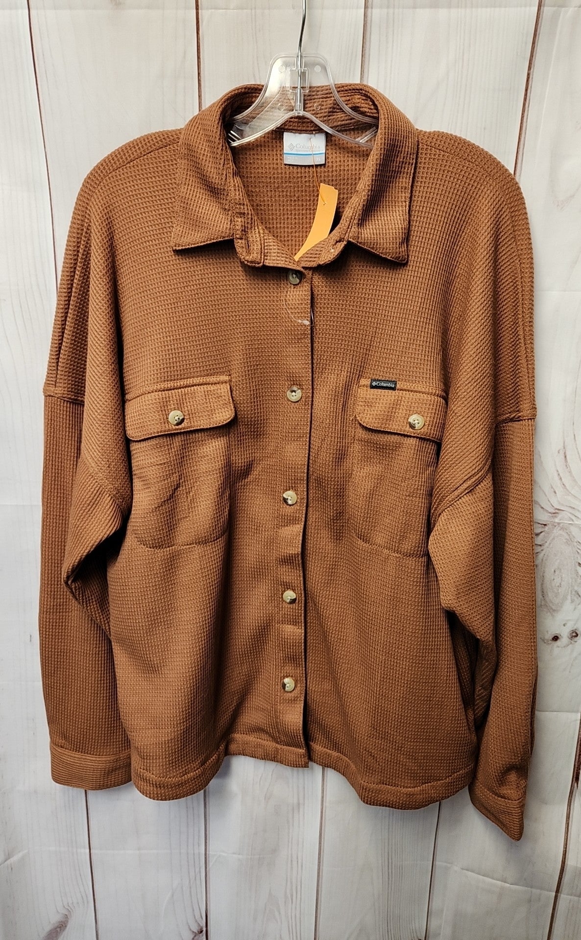 Columbia Women's Size XL Tan Long Sleeve Top