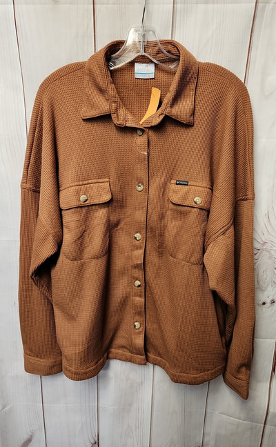 Columbia Women's Size XL Tan Long Sleeve Top