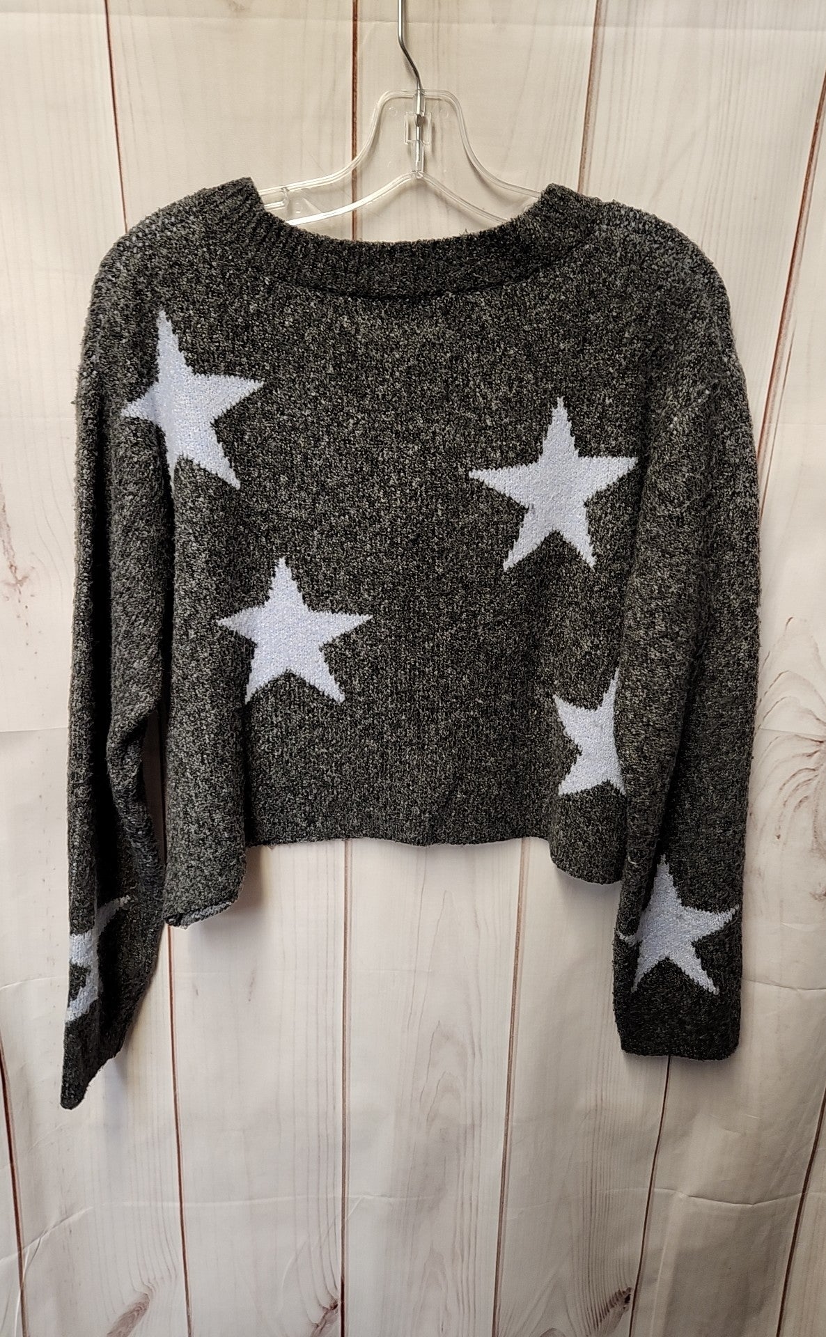 Pink Rose Women's Size M Gray Sweater