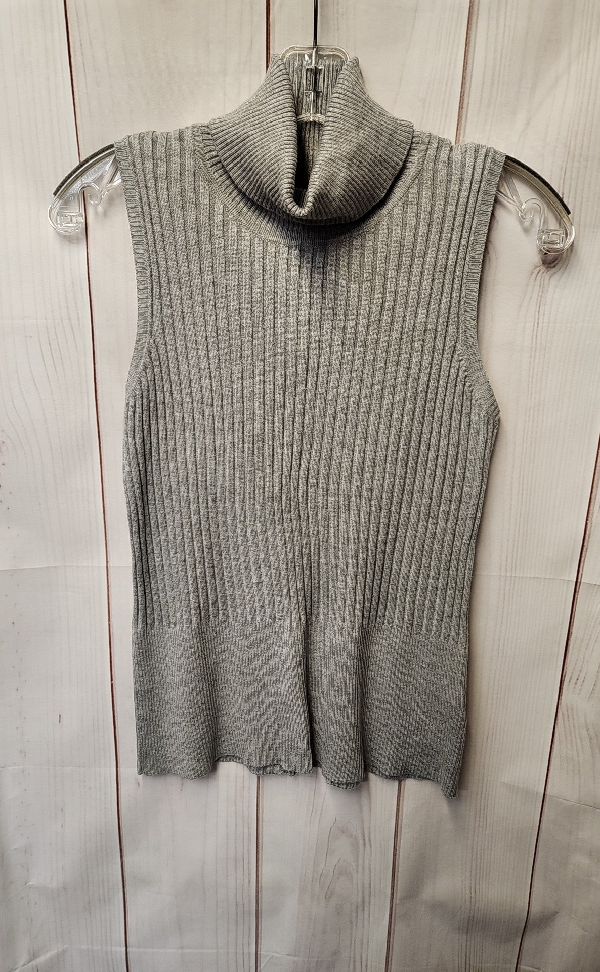 Dressbarn Women's Size L Gray Sleeveless Top