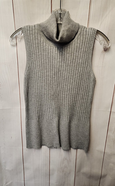 Dressbarn Women's Size L Gray Sleeveless Top