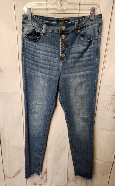 Liverpool Women's Size 30 (9-10) Blue Jeans The High Rise Ankle