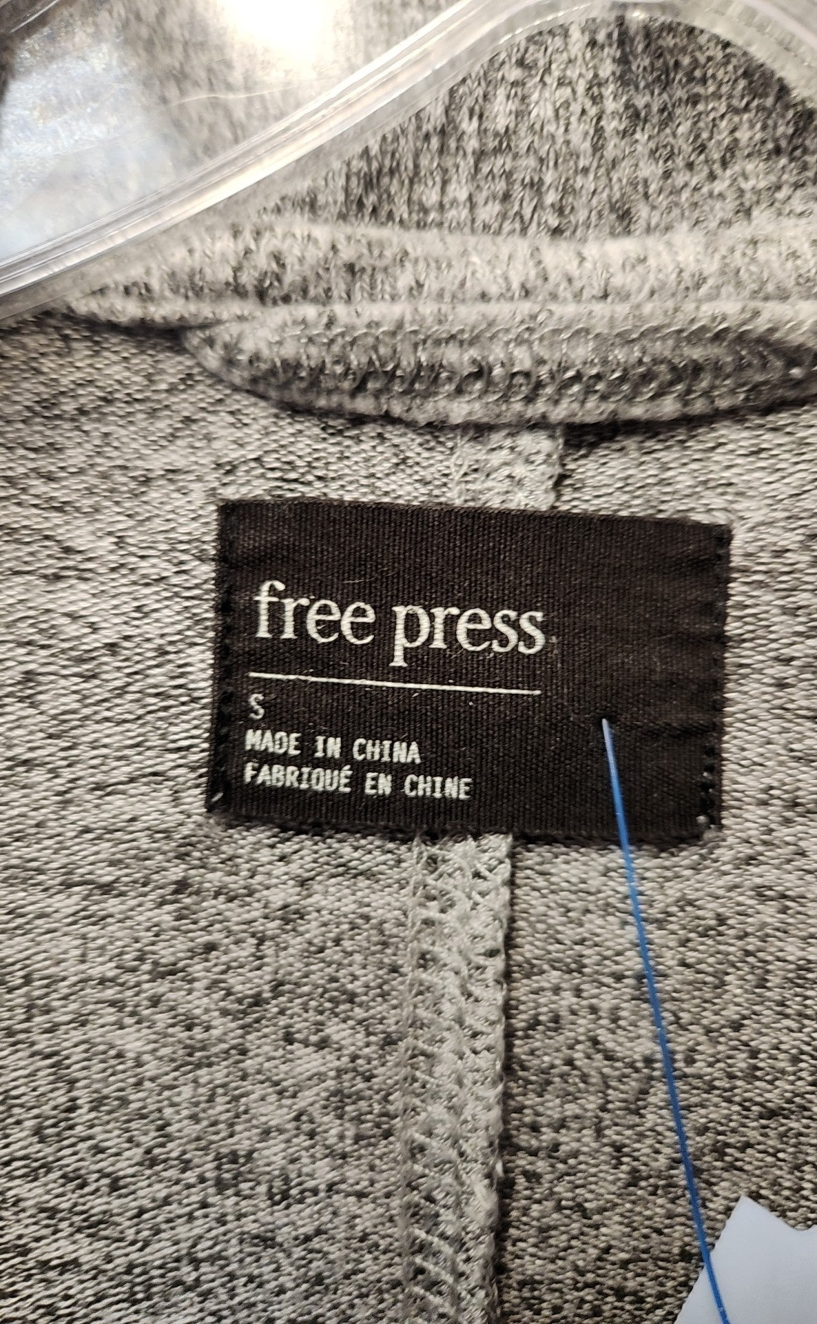 Free Press Women's Size S Gray Cardigan