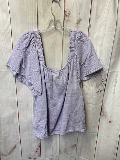 Gap Women's Size XL Purple Short Sleeve Top