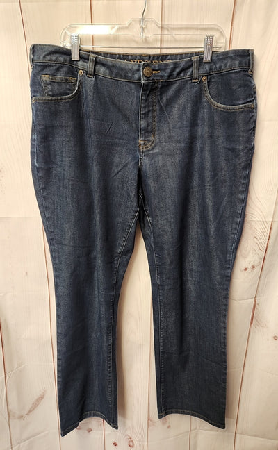 Lands End Women's Size 34 (18/1X) Blue Jeans