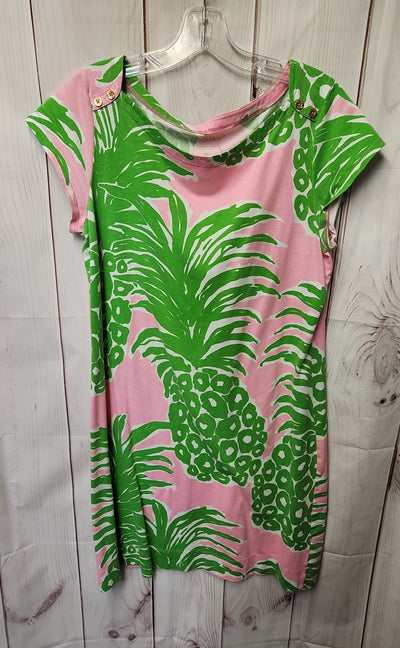 Lilly Pulitzer Women's Size L Green & Pink Dress