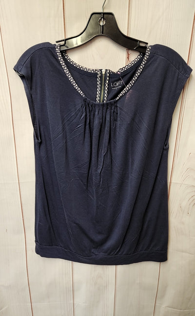 Loft Women's Size M Navy Sleeveless Top