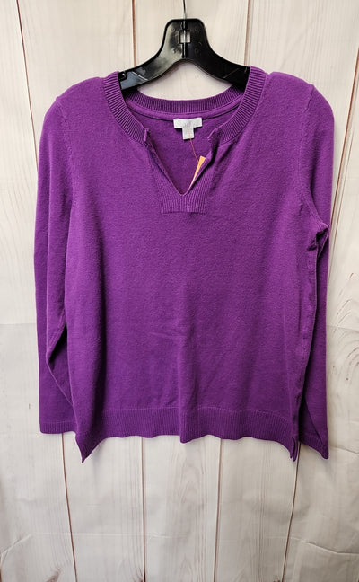 J Jill Women's Size S Purple Sweater