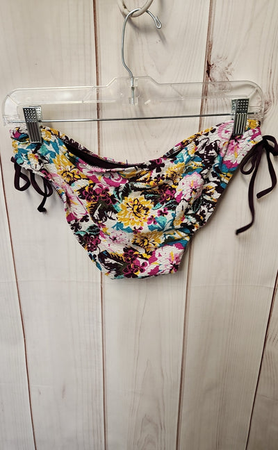 Mossimo Women's Size L Purple Floral Swim Bottom