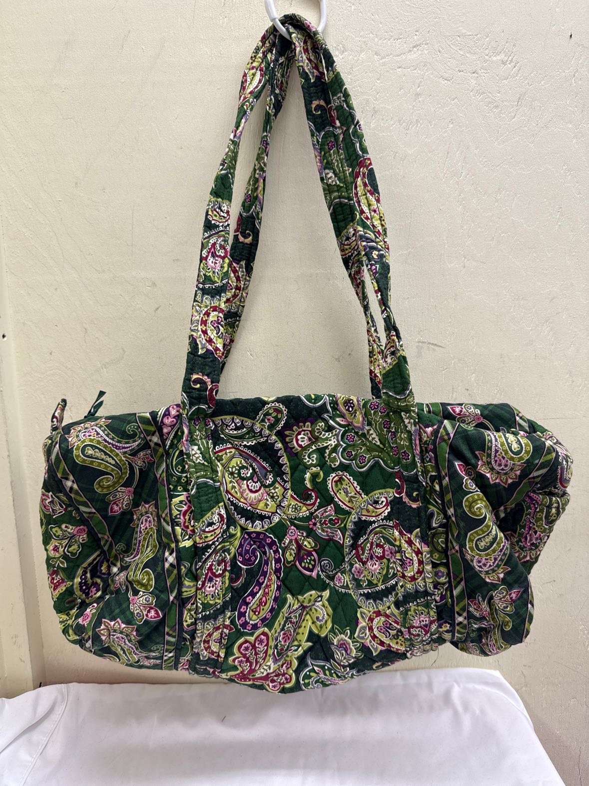 Vera Bradley Green Duffle Bag