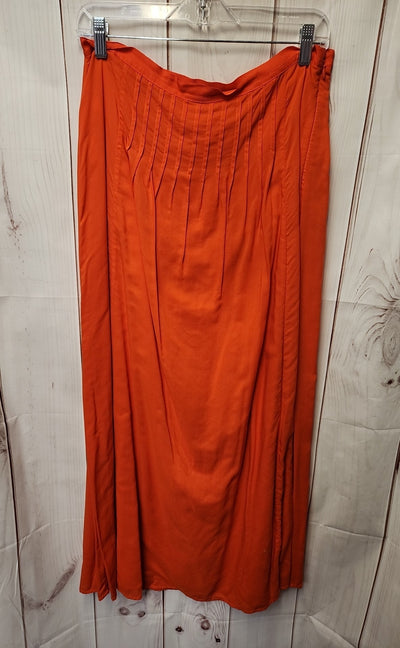 Loft Women's Size 8 Orange Skirt