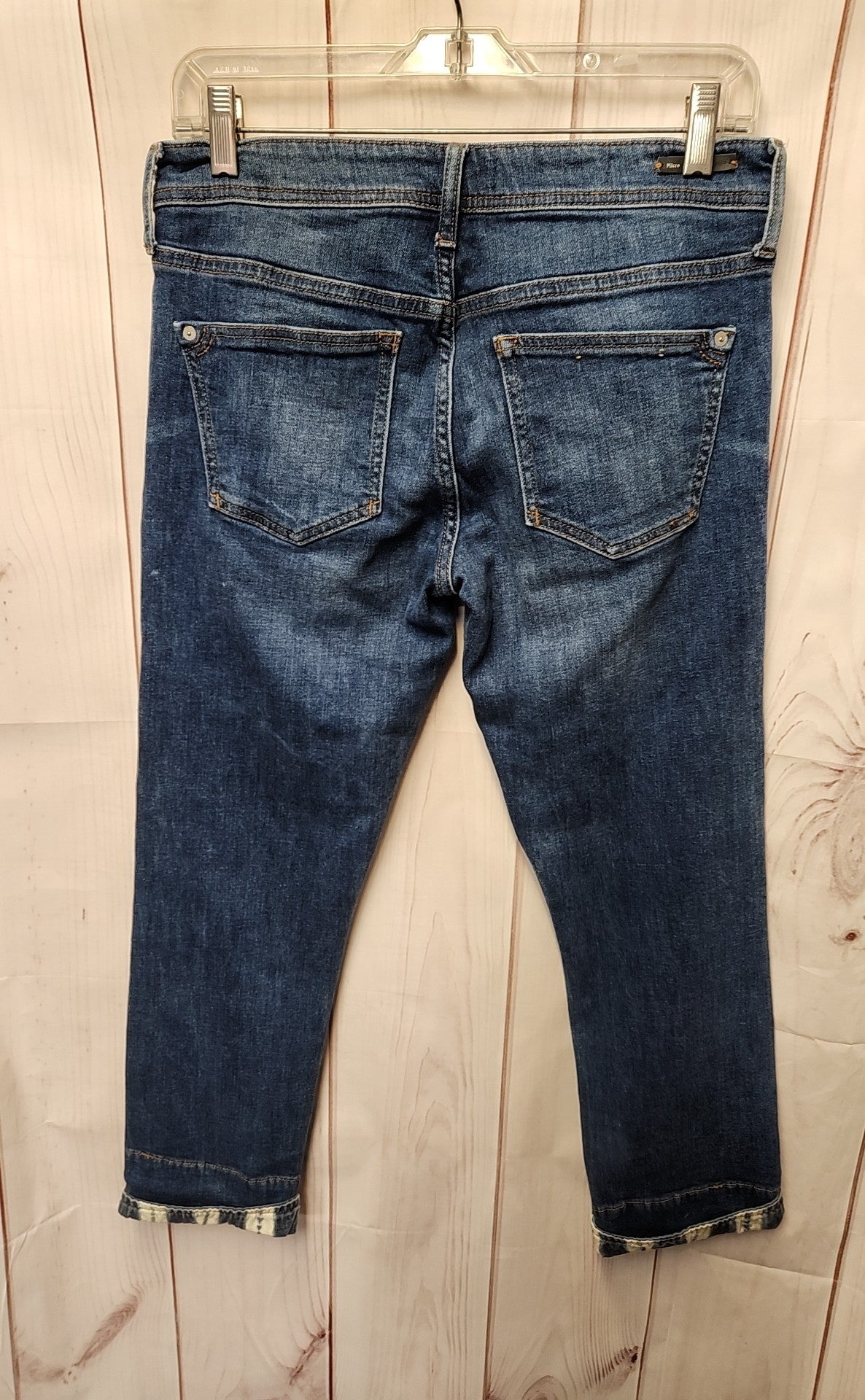 Pilcro Women's Size 27 (3-4) Petite Blue Jeans Slim Boyfriend