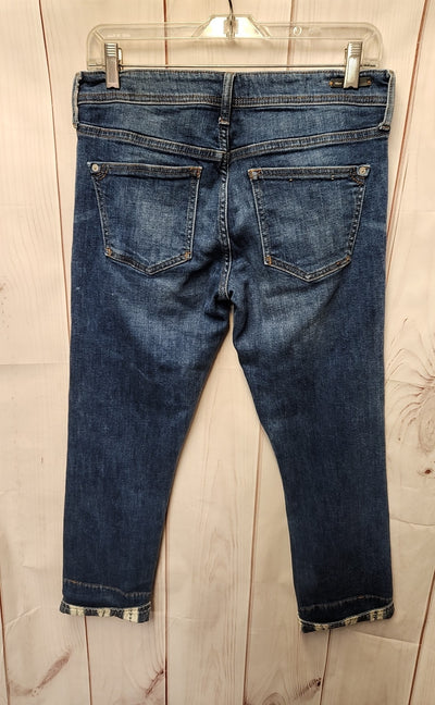 Pilcro Women's Size 27 (3-4) Petite Blue Jeans Slim Boyfriend