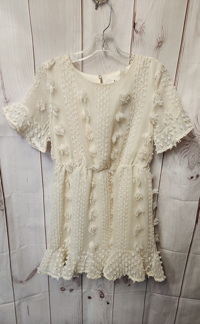 &merci Women's Size S White Floral Dress