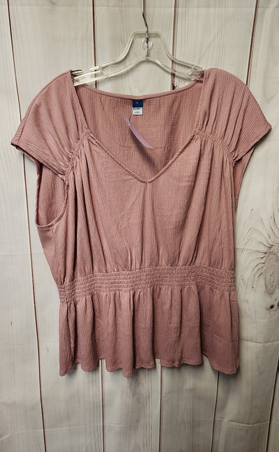 Old Navy Women's Size XL Pink Short Sleeve Top