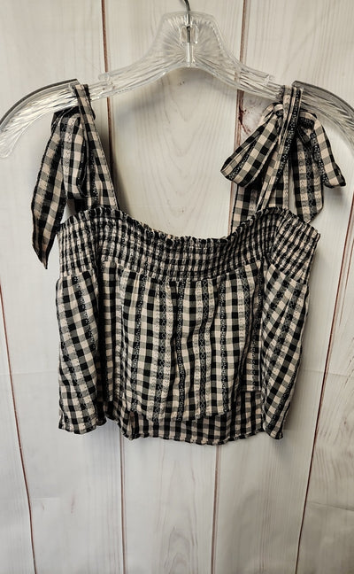 Lulus Women's Size S Black & Beige Sleeveless Top