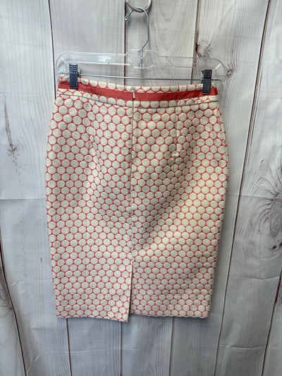 Boden Women's Size 4 White & Pink Skirt