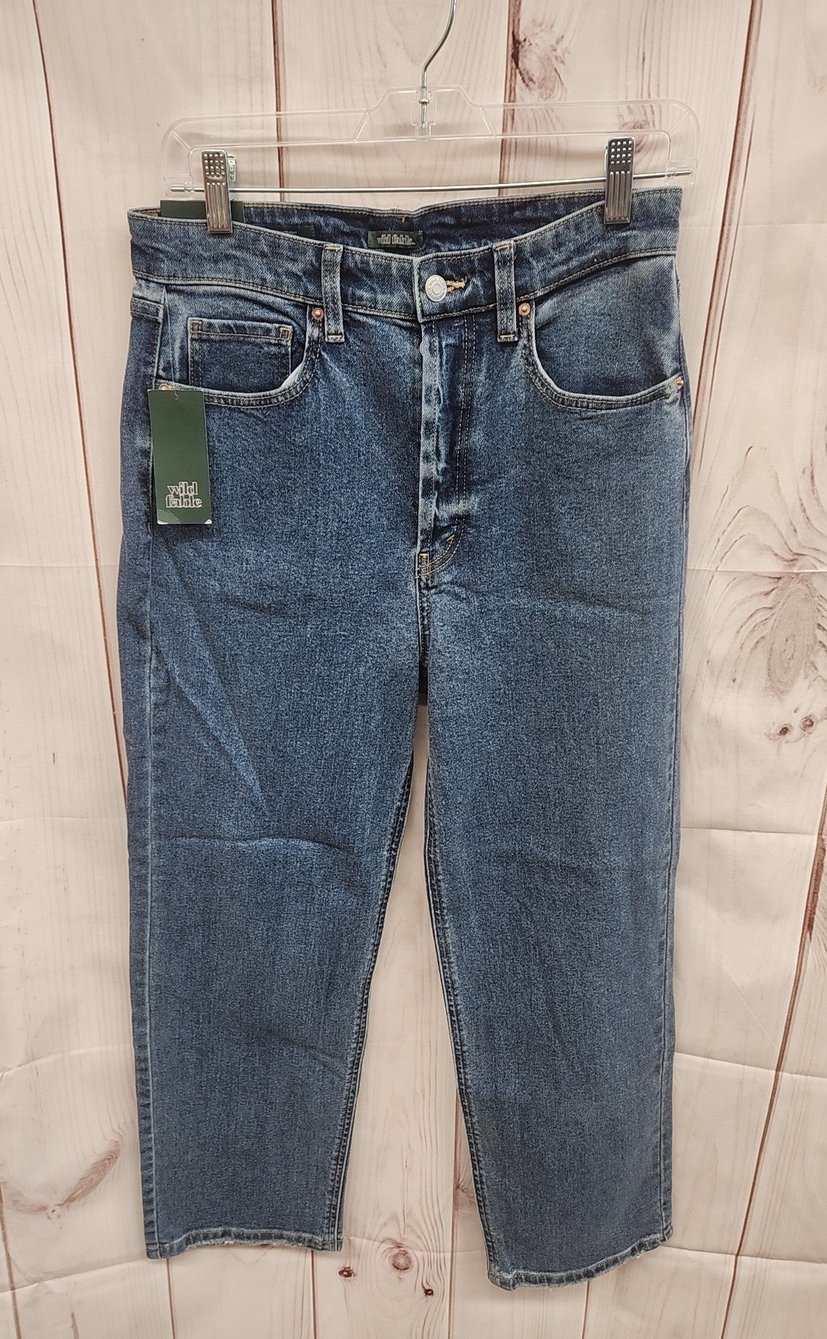Wild Fable Women's Size 29 (7-8) Highest Rise Straight Blue Jeans NWT