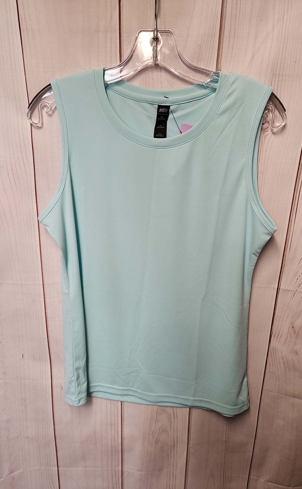 Mier Women's Size M Light Blue Sleeveless Top