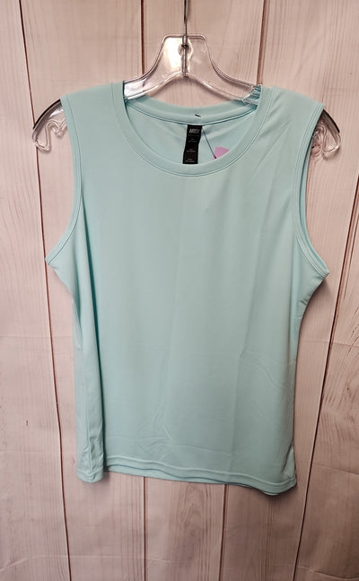 Mier Women's Size M Light Blue Sleeveless Top