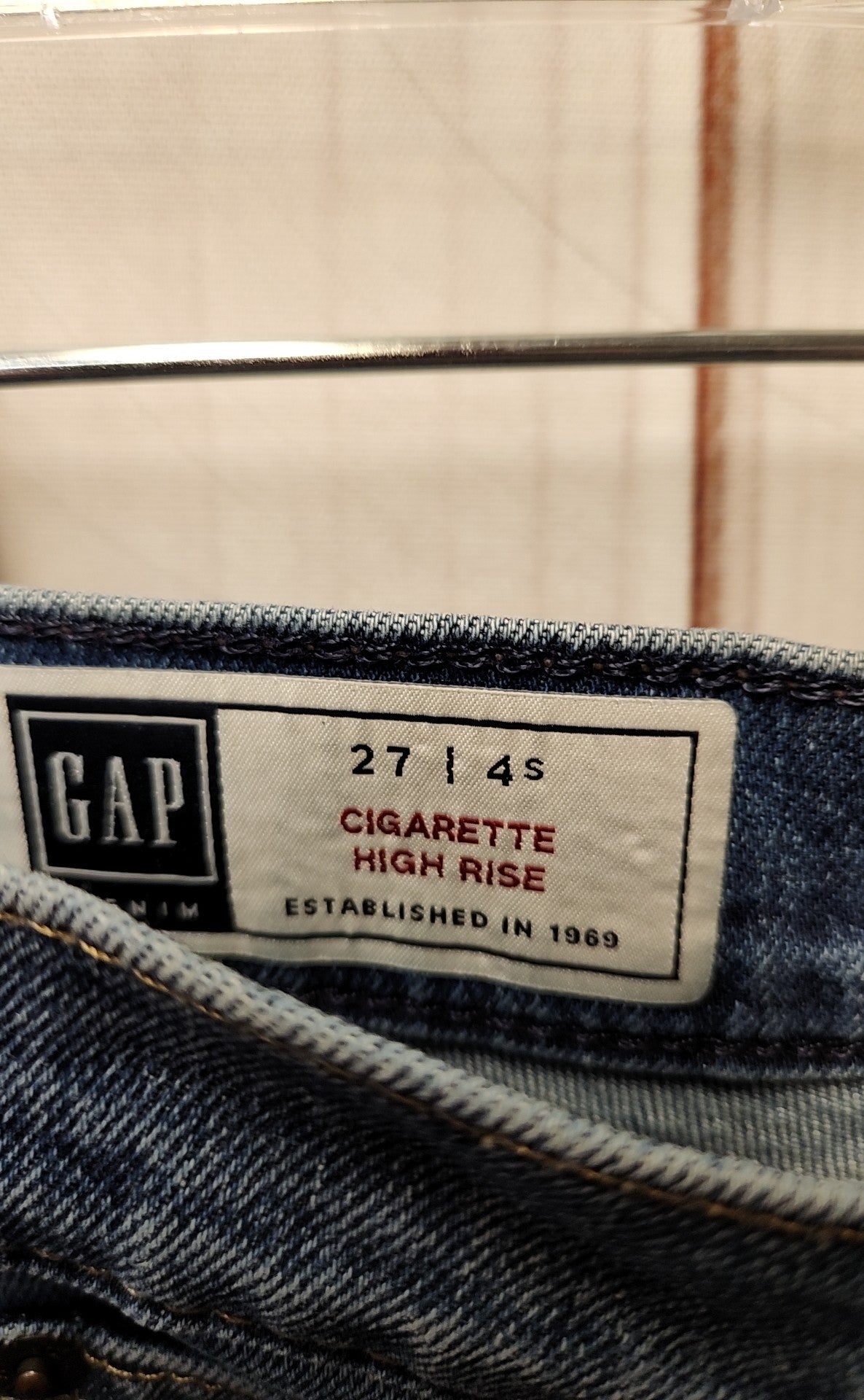 Gap Women's Size 27 (3-4) Blue Jeans Cigarette High Rise