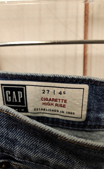 Gap Women's Size 27 (3-4) Blue Jeans Cigarette High Rise