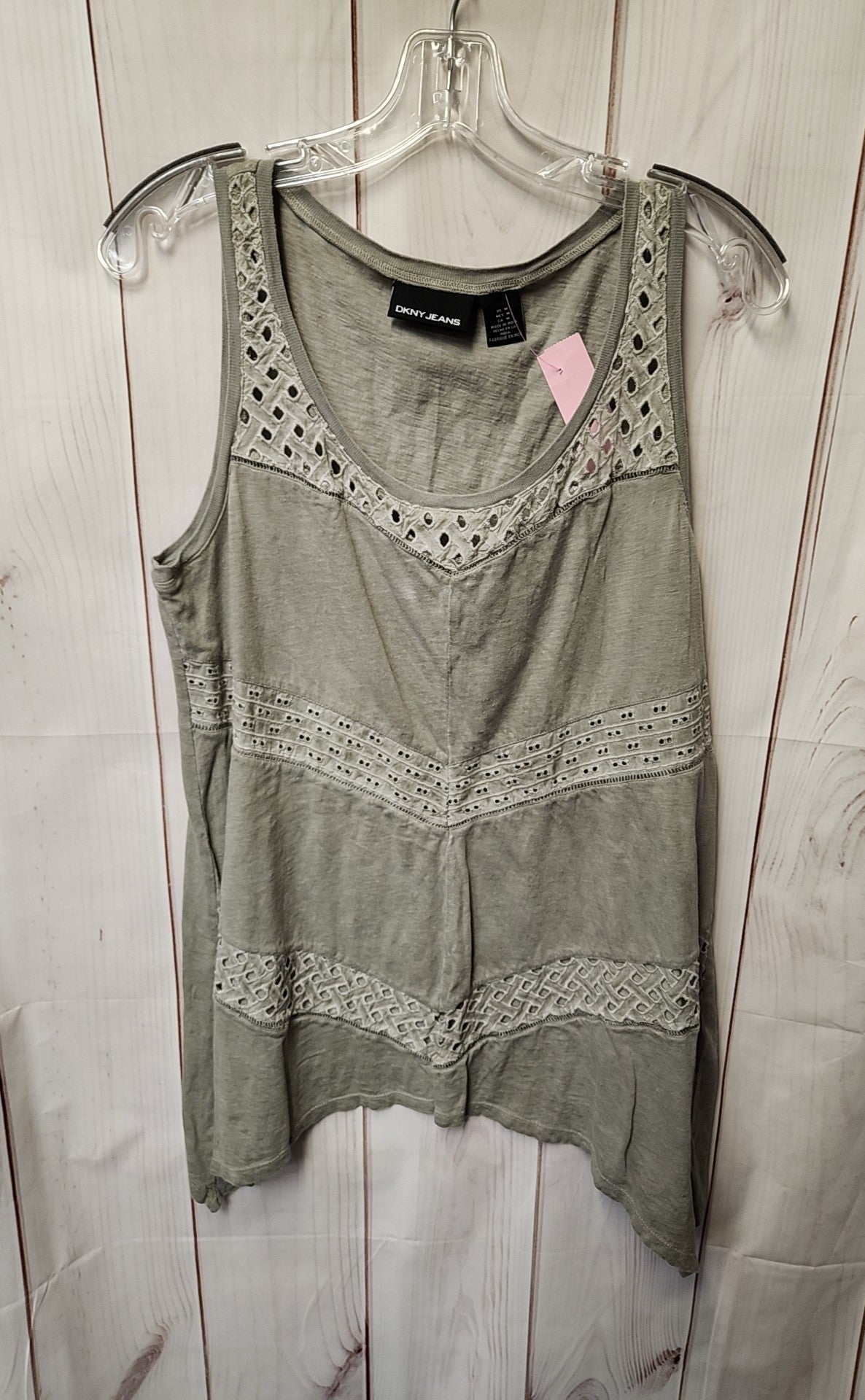 DKNY Women's Size M Gray Sleeveless Top