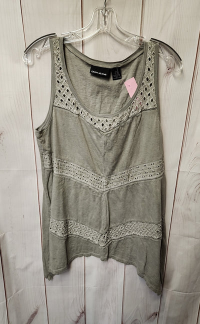 DKNY Women's Size M Gray Sleeveless Top