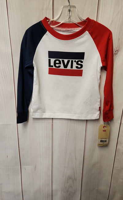 NWT Levis Boy's Size 24 Months Red & White Shirt