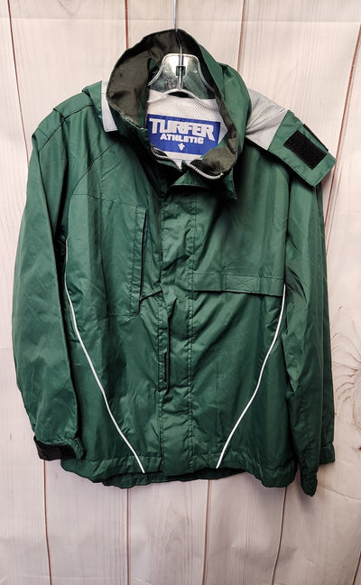 Turfer Athletic Boy's Size 10/12 Green Jacket