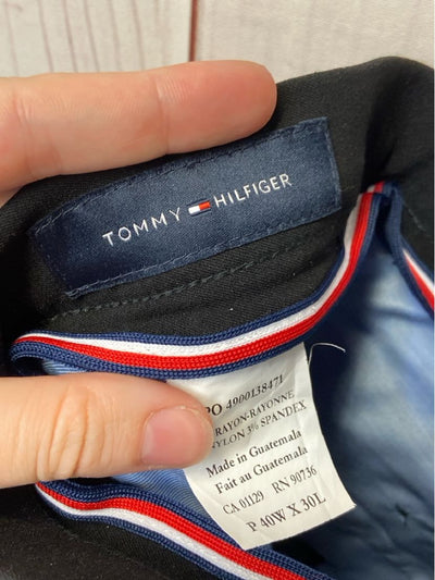 Tommy Hilfiger Men's Size 40x30 Black Pants
