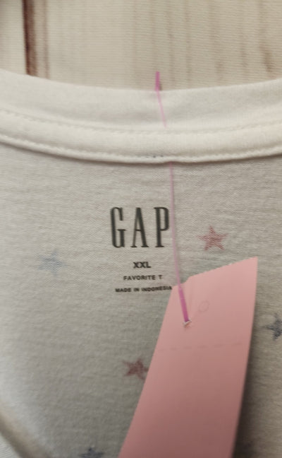 Gap Women's Size XXL White Short Sleeve Top