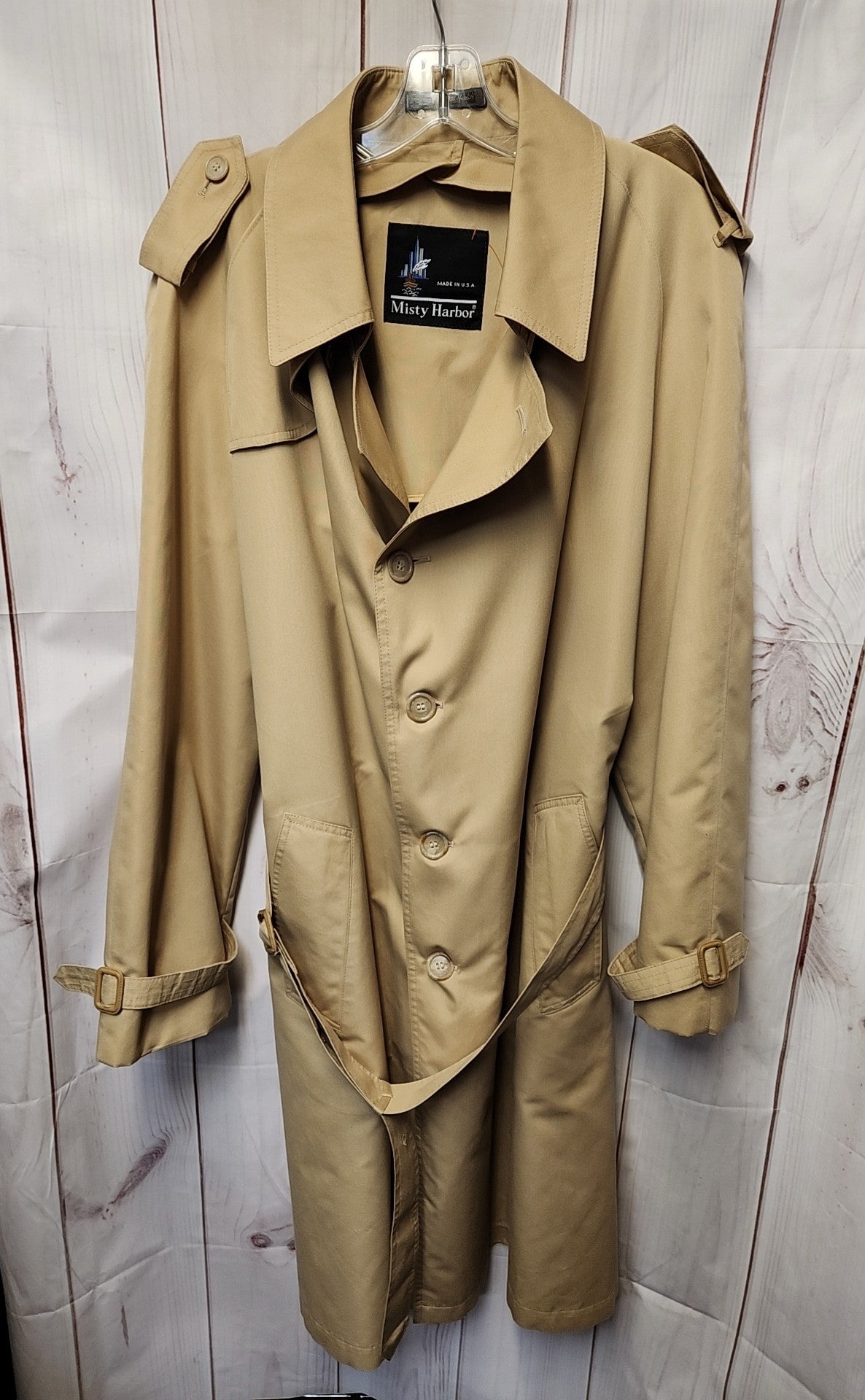 Misty Harbor Men's Size 44 Beige Coat