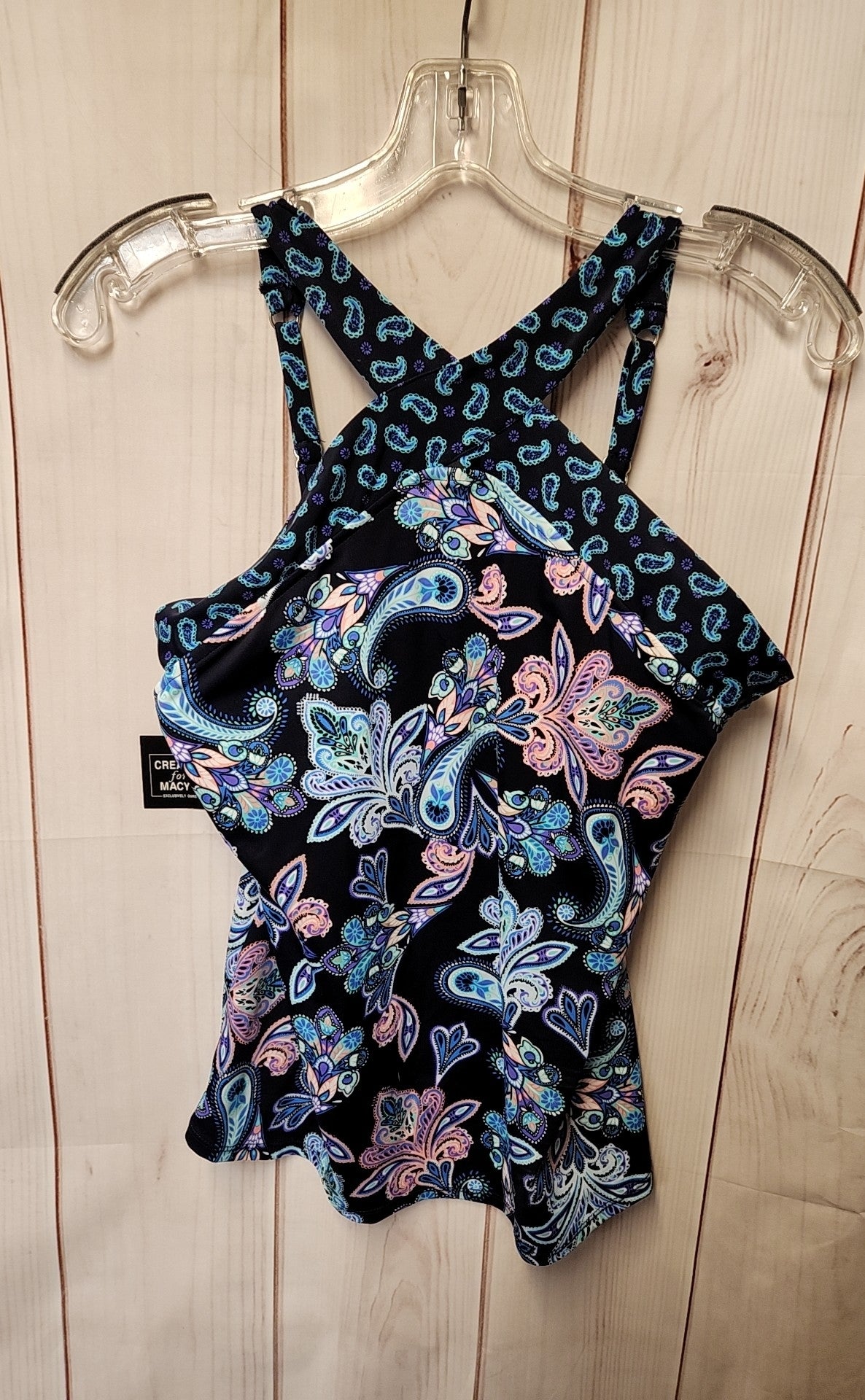 NWT Women's Size 16 Blue Swim Top