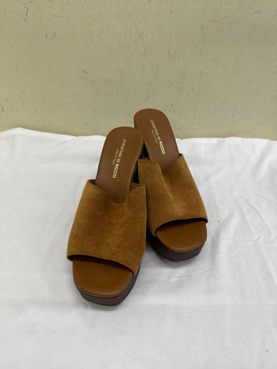 Christian Di Rcco Women's Size 37 = 6-1/2 Brown Sandals